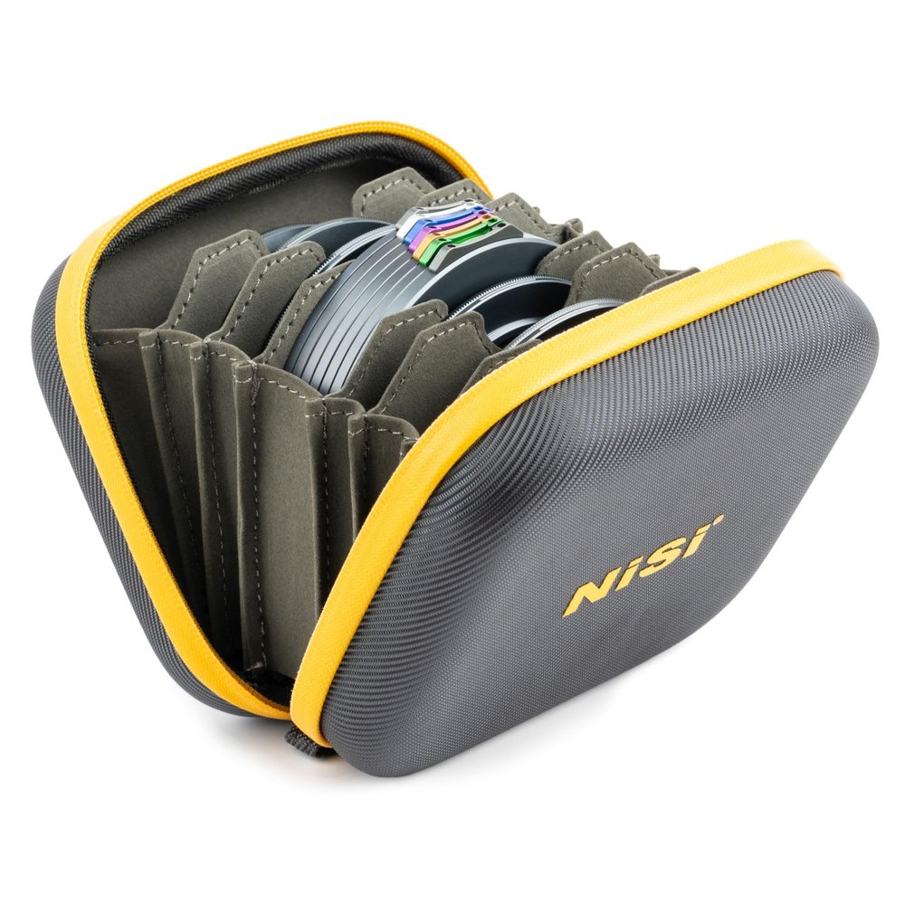 NiSi JetMag Pro Caddy Durable 7-Pocket Hard Shell Filter Case for JetMag Magnetic Lens Filters & Accessories Waterproof, Shockproof, Dustproof, Microfiber Lining, Metal Hanging Clip