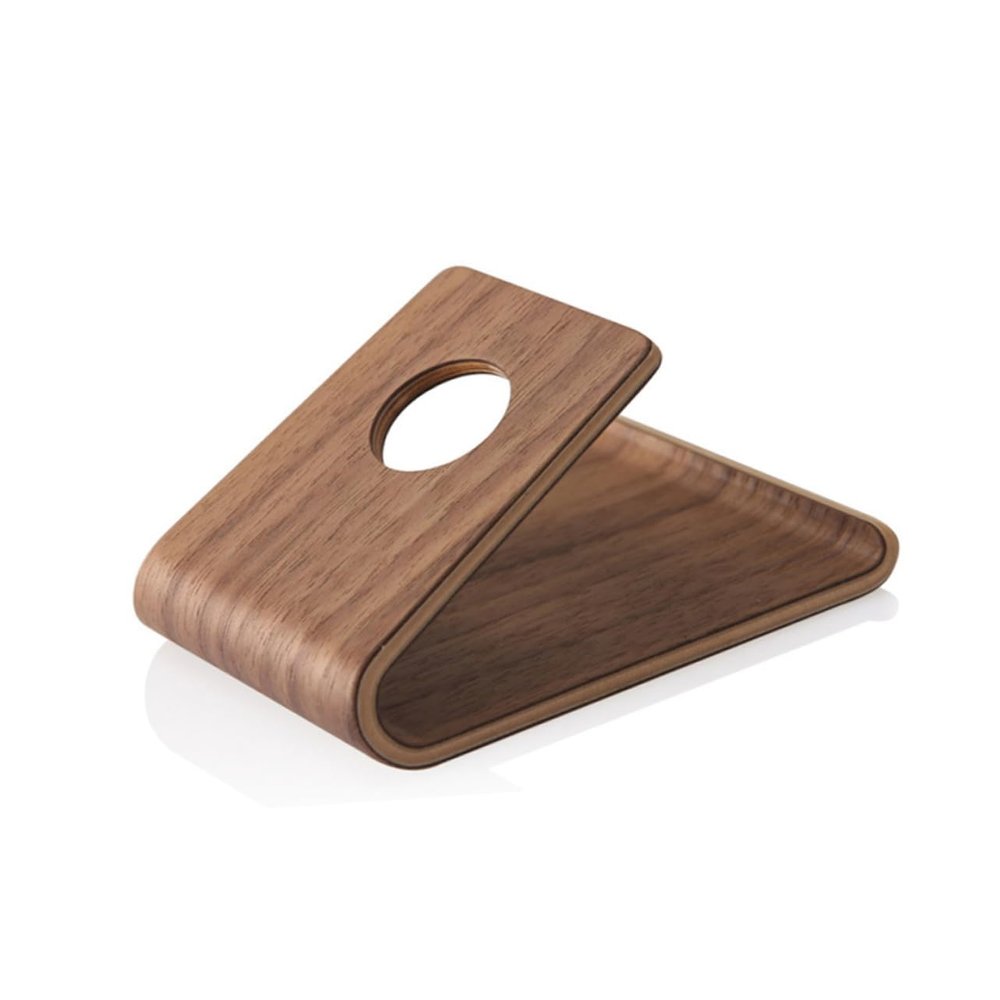 HOOTNEE Cell Phone Desk Holder Stand Wooden Phone Case Base Bracket for Office