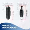 SATUY 8Pcs 12V DC 5.5 x 2.1mm Female to Female Power Connector Adapter & DC 5.5 x 2.1mm Male to Male Power Plug Jack Connector for Led Strip Light CCTV Camera view 2
