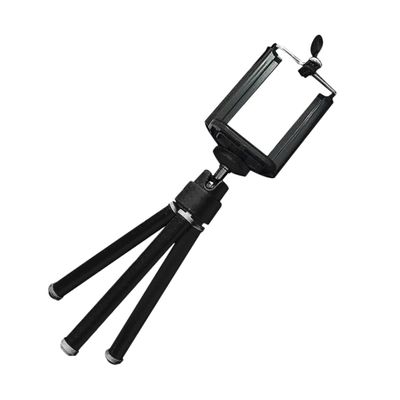 CAXUSD Small Tripod for Phone -in-one Camera and Mobile Phone Stand 2 Sections Black