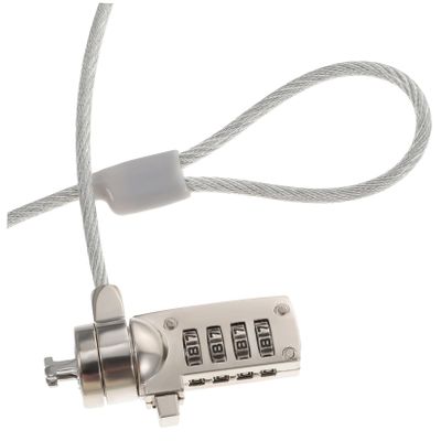 FELTECHELECTR 1.8m Laptop Security Lock Heavy Duty Password Chain Lock for Laptops Desktops -Theft -Hand Code for Quick Access
