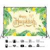 12x8ft Happy Hanukkah Backdrop Jewish Chanukah Party Photography Background Hanukkah Festival Holiday Party Decorations Portraits Banner Photo Studio Props view 2