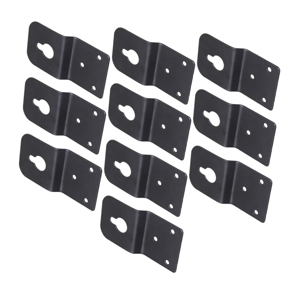 FELTECHELECTR 10pieces Speaker Shelf Wall Mount Brackets Shaped Hanging Brackets for Surround Sound Speakers