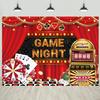 10x6.5ft Game Night Backdrop Las Vegas Poker Jackpot Gamble Gaming Photography Background for Adults Casino Night Theme Party Decorations Portraits Banner Photo Studio Props view 1