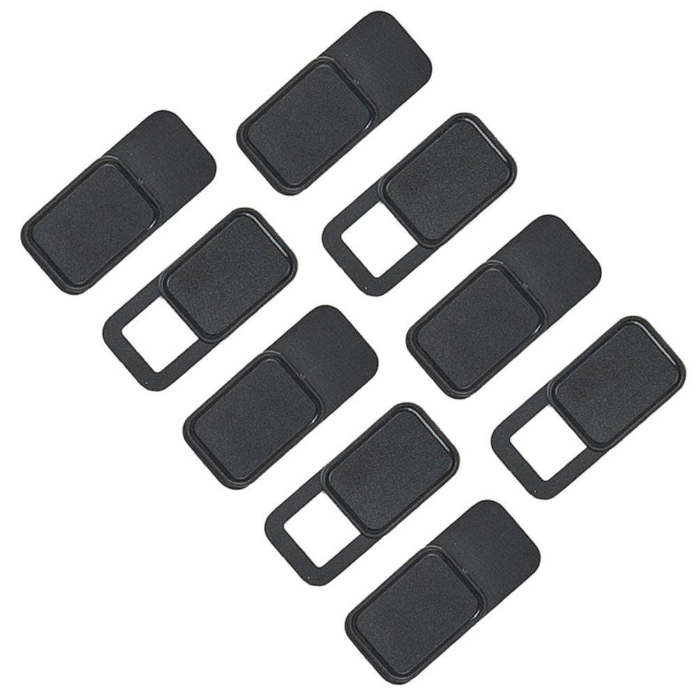 9pcs Webcam Cover Slider for Privacy Oval Metal Shutter for Laptops Tablets and Phones Black Front Cover to Visual Access