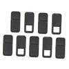 9pcs Webcam Cover Slider for Privacy Oval Metal Shutter for Laptops Tablets and Phones Black Front Cover to Visual Access view 2