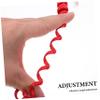 2pcs Coiled Telephone Cord Durable Spiral Phone Cable for Landline and Receiver Red Telephone Coil Cords for Reliable Signal Transmission and Convenience view 3