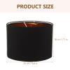 WHAMVOX Linen Fabric Drum Lampshade Removable Light Cover for Table Floor Lamps Elegant Design Easy Installation for Home Decor view 2