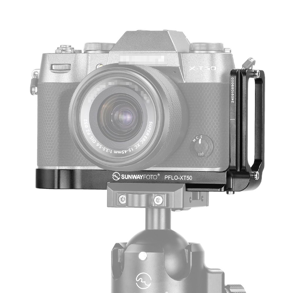 SUNWAYFOTO PFLO-XT50 L-Bracket for Fujifilm X-T50 Arca Swiss Quick Release L Plate, One Piece