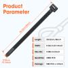 2000 PCS Zip Ties 8 Inch, Cable Ties 40lbs Tensile Strength, Black Zip Ties for Indoor and Outdoor Use, UV Resistant Wire Ties view 2