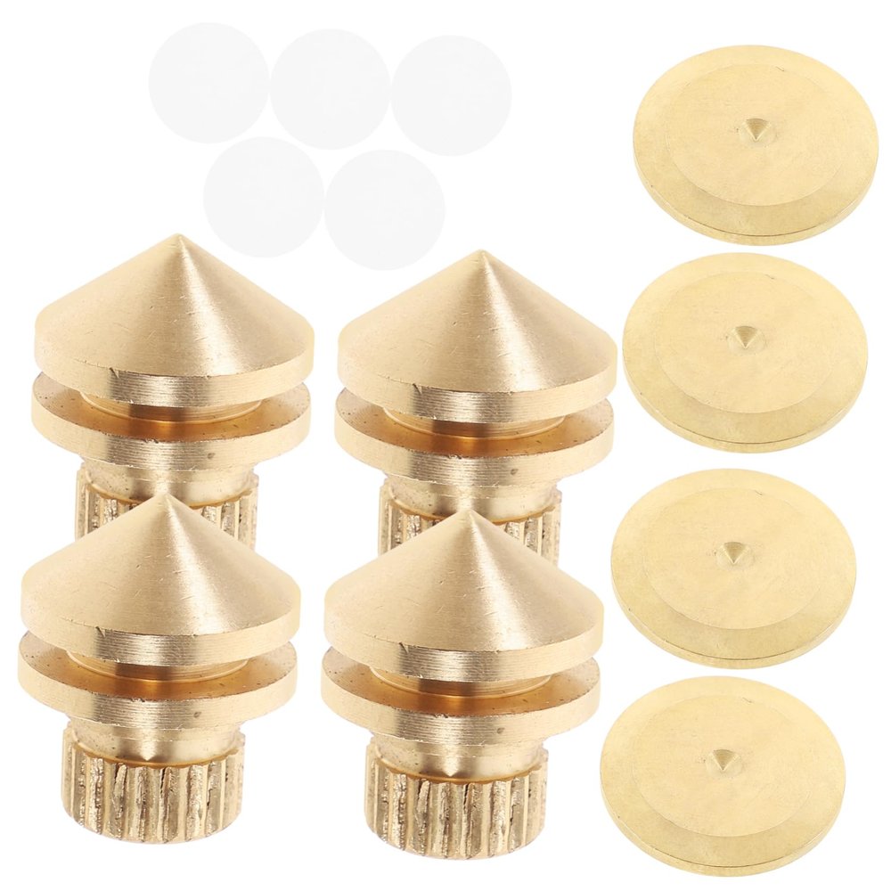 QUMIIRITY 4pcs Isolation Feet for Speakers Changelin Audio Isolation Pads Speaker Spikes Replacement for