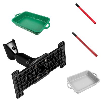 CALLARON Car Accessories Set Dash Cam Mirror Mount 2/10 Ton Horizontal Hydraulic Jack Handle Car Oil Drain Pan Waste Engine Oil Collector Rear View Mirror Back Plate Panel