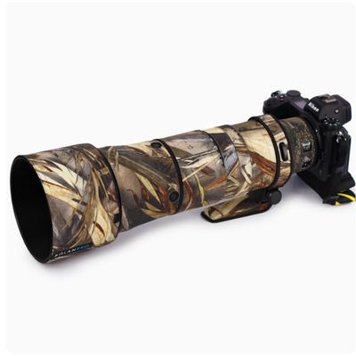 Rolanpro Waterproof Camouflage Cover for Nikon Z 180-600mm F/5.6-6.3 VR Raincover Protective Case Protection Sleeve Clothing-#39 Grass Camo Waterproof