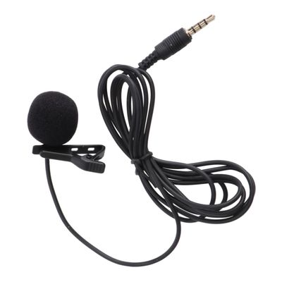 Parliky High Dynamic Lapel Lavalier Microphone Clip Mic for Mobile Phone Camera Rotatable Clip for Easy Use