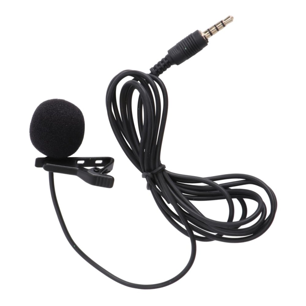 Parliky High Dynamic Lapel Lavalier Microphone Clip Mic for Mobile Phone Camera Rotatable Clip for Easy Use