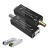 Zhpuostd HD-SDI to Fiber Converter, Uncompressed Optical Extender Kit for Security Camera CCTV Video, Support 1080P Over Single-Mode SMF up to 20km, Mini Design with Type-C Power, a Pair view 1