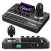 FoMaKo NDI PTZ Camera Controller, LCD Preview, NDI PTZ Controller Keyboard with 4D Joystick, for Church Worship Education Conference Events (NDI License Included) KC606N NDI Controller view 1