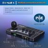 FoMaKo NDI PTZ Camera Controller, LCD Preview, NDI PTZ Controller Keyboard with 4D Joystick, for Church Worship Education Conference Events (NDI License Included) KC606N NDI Controller view 2
