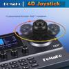 FoMaKo NDI PTZ Camera Controller, LCD Preview, NDI PTZ Controller Keyboard with 4D Joystick, for Church Worship Education Conference Events (NDI License Included) KC606N NDI Controller view 4
