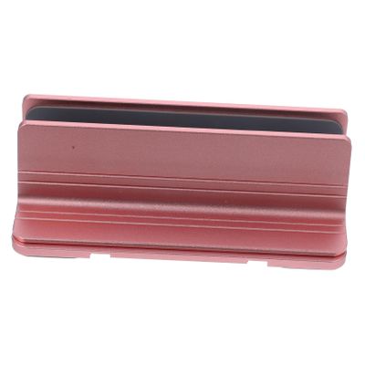 Aluminum Alloy Vertical Laptop Stand Riser Holder for Desktop Durable and Sturdy Design Compatible with Various Laptop Models Rose Gold Finish