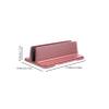 Aluminum Alloy Vertical Laptop Stand Riser Holder for Desktop Durable and Sturdy Design Compatible with Various Laptop Models Rose Gold Finish view 2