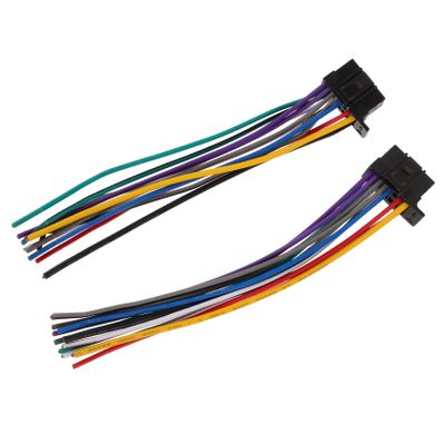 QUMIIRITY 2pcs Automotive Speaker Connector Coated Wiring for Car Stereo Installation Easy to Connect Audio Signal Transmission