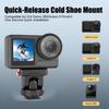 Cold Shoe Adapter Magnetic Quick Mount Compatible for DJI Osmo 360, Tripod Mount with 1/4" Screw Compatible for DJI Action 5 Pro/4/3 Action Camera DSLR Photography Accessories, 150Tilt Adjustable view 2