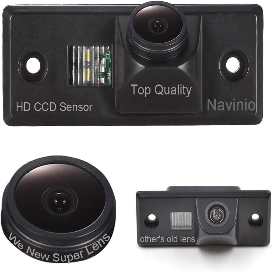 170 Degree Viewing Angle Rear View Backup Camera HD CCD License Plate Light Parking Camera Replacement for Golf Variant MK4 MK5/Tiguan/Touareg/Polo 3C /Jetta/Sharan/Bora 2008-2013 (NO.0418)