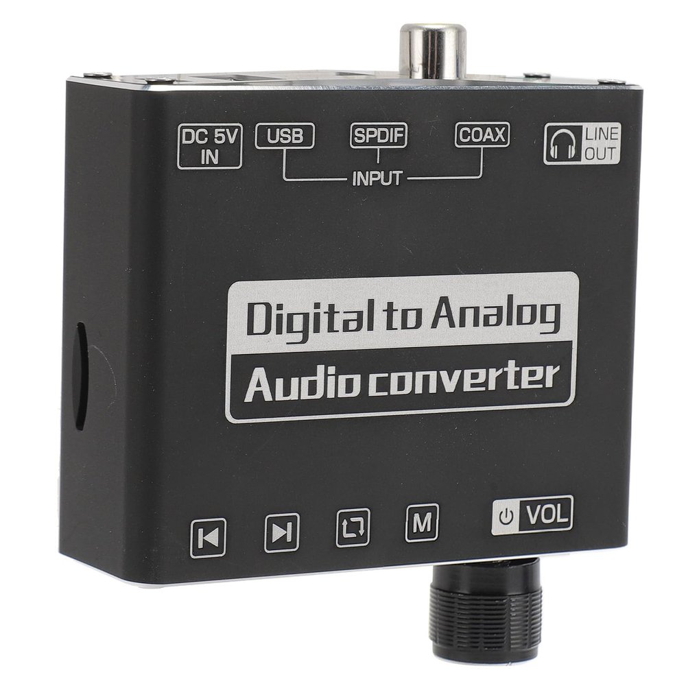 Digital Analog Converter 5.1 Adapter TV Speaker Aluminum Alloy Electronic