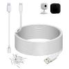 50ft Power Extension Cable Compatible with Blink Mini 2, Blink Mini and Blink Outdoor 4(4th Gen),(3rd Gen), XT, XT2 Cameras - 15m Long Flat Charging Cord with 30cm USB C Waterproof Adapter, White view 1