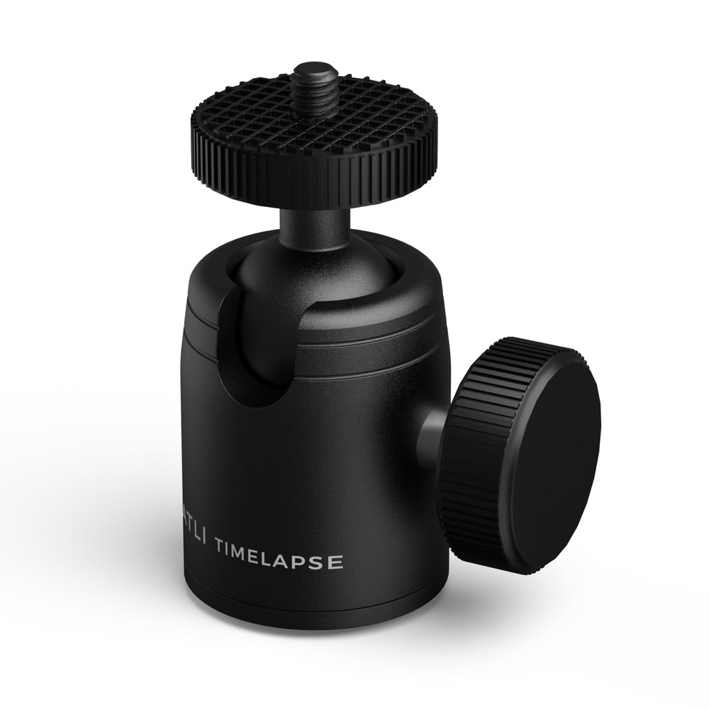 ATLI Universal 1/4" Screw Mini Tripod Ball Head Stainless Steel Aluminum Alloy 360 Degree Rotation Mount Base Adapter Compatible with ATL3500 ATL4500 ATL330 Camera Monopod Camcorder Light