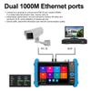 EVERSECU 7 Inch Touch Screen 5 in 1 CCTV Tester with Cable Tracer, Support Upt to 4K IP Camera & 8.0 Megapixel AHD, TVI, CVI & CVBS Analog Camera, with Keyboard/IP Discovery/POE Output/APP view 4