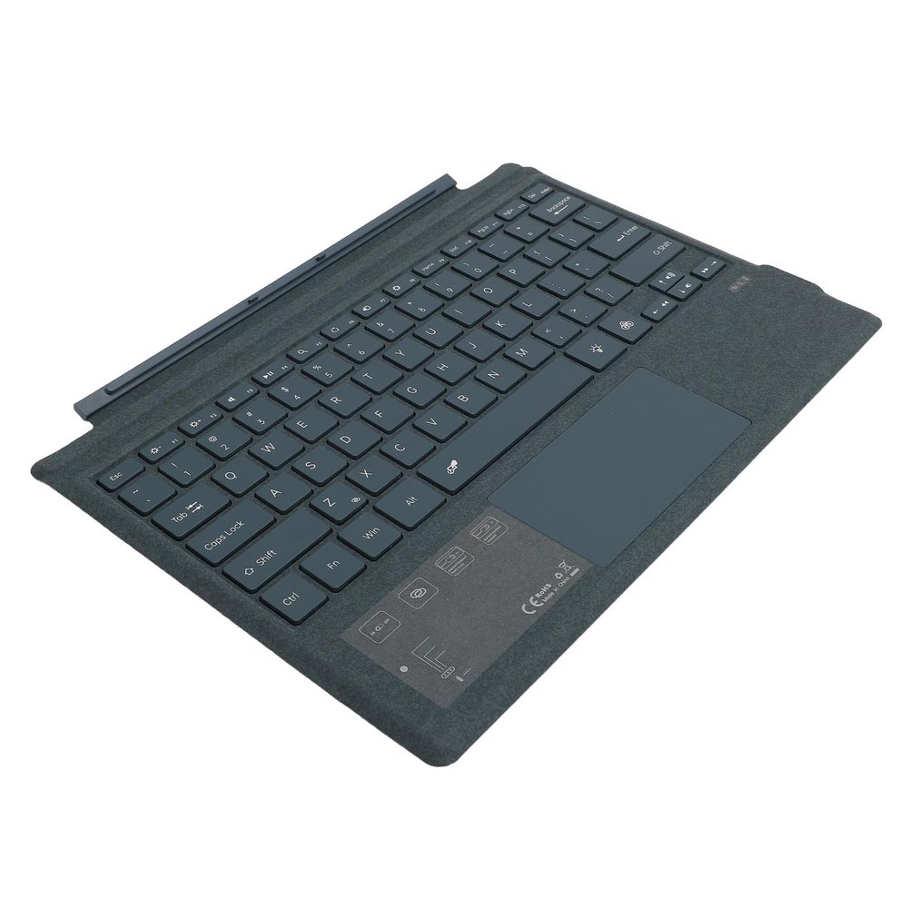 ZJchao Tablet Keyboard BT Magnetic RGB Backlit with Gesture Control Touchpad for Pro 3 7+ Office Home Entertainment (Blue)