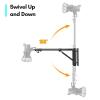 Wall-Mount Light Boom Arm with /4" & 3/8" Thread Screws Compatible with Photography Strobe, Monolight, Softbox, Reflector, and Light Stand Mounts view 2