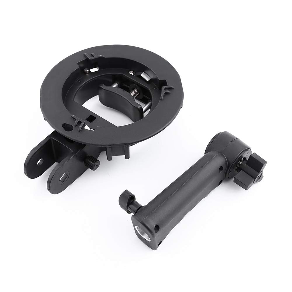 QANYEGN S Type Bracket Mount Holder, Bracket Handheld Grip Mount Holder, Mount Flash Bracket for Speedlite Flash Softbox