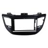 AYYDXRK Car Radio Fascia Compatible with Hyundai Tucson 2015 Panel Dash Kit Install Adapter Bezel Console Plate Facia Install Mount Kit(Black) view 1