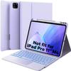 GreenLaw Keyboard Case for iPad Air 11-inch (M3 2025 / M2 2024) & Air 4th/5th Gen & iPad Pro 11 inch (1st/2nd/3rd/4th Gen), Smart Touchpad, 7-Color Backlit, Stain Resistant Cover, Light Purple view 1