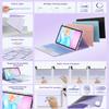 GreenLaw Keyboard Case for iPad Air 11-inch (M3 2025 / M2 2024) & Air 4th/5th Gen & iPad Pro 11 inch (1st/2nd/3rd/4th Gen), Smart Touchpad, 7-Color Backlit, Stain Resistant Cover, Light Purple view 3