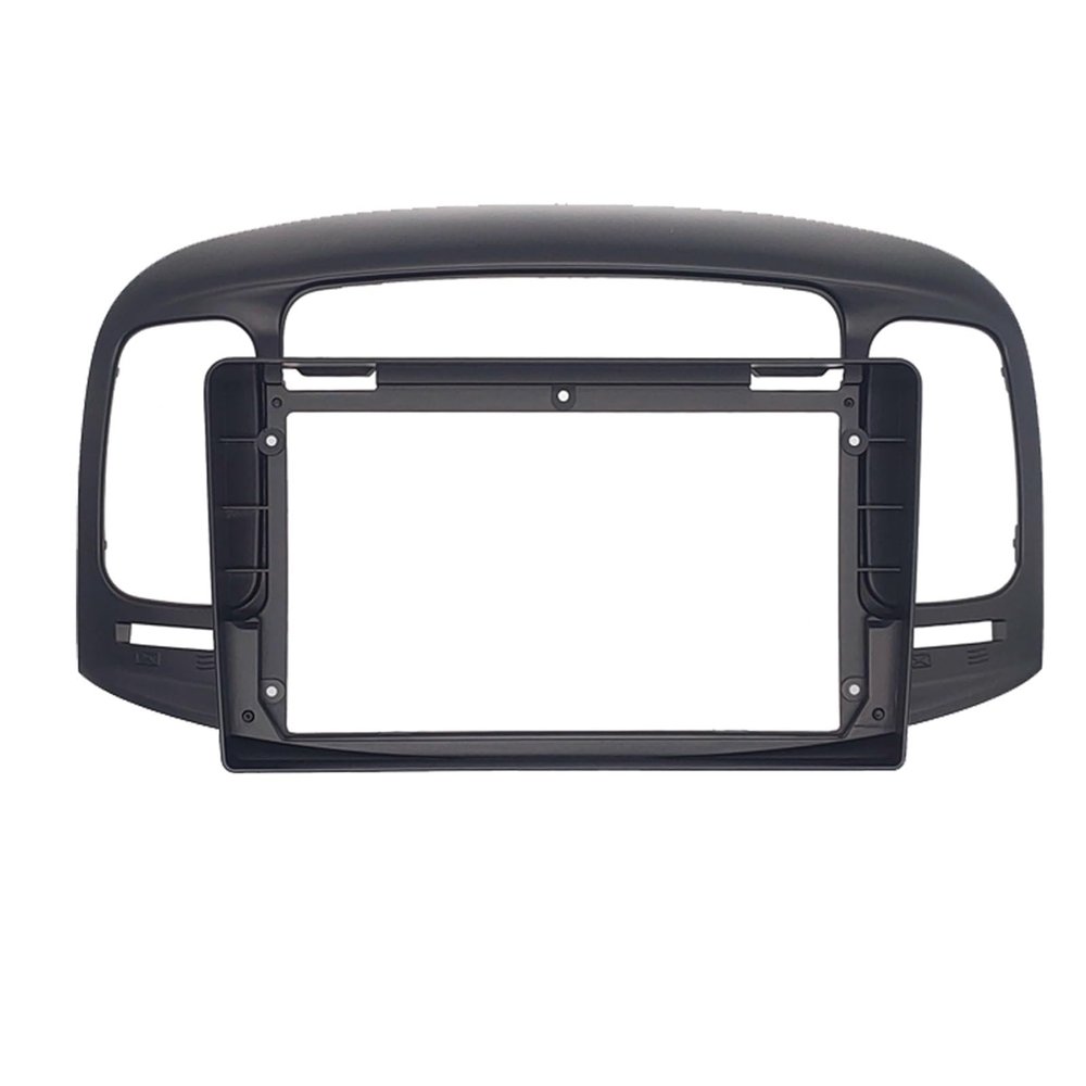 AYYDXRK Car Radio Fascia Compatible with Hyundai Accent 2009-2012 DVD Stereo Frame Plate Adapter Mounting Dash Installation Bezel Trim Kit Install Mount Kit(Black)
