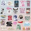 150 PCS Romance Book Stickers for Kindle, Holographic Bookish Sticker Pack Reading Glitter Vinyl Decals for Laptop Ebook Readers Water Bottles Journal Scrapbook Waterproof view 2