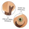 SOESFOUFU Strawberry Tree Handle Hanging Drawer Pull Wood Drawer Pulls for Kitchen Cabinet Knobs view 4