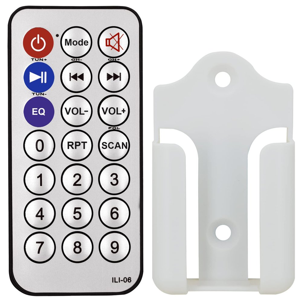 Replacement Remote Control for Pyle Portable PA Karaoke Party Audio Speaker PPHP844B PRTPPHP844BRC PSBT105A PSBT85A PSBT125A PCAU25A PPHP854B (with Wall Mounting Bracket)