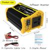 3000W Power Inverter 12V DC to 110V /220V AC Converter Car Plug Adapter with USB Fast Charging Port and AC Outlet, Car Inverter for Outdoor Travel, Truck(Black,12V-220V) view 2