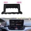AYYDXRK 9INCH Car Frame Fascia Adapter Android Big Screen Radio Fitting Panel Kit Compatible with Hyundai HB20 2020 Install Mount Kit view 3