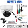 1080P 2MP 180 Degree Wide Angle Analog Coax BNC Dome Security Camera HD-TVI/CVI/AHD/960H Analog 4 in 1 Super Hybrid HD CCTV Surveillance 1.8mm Fisheye Lens Outdoor/Indoor IR Day&Night Vision view 4