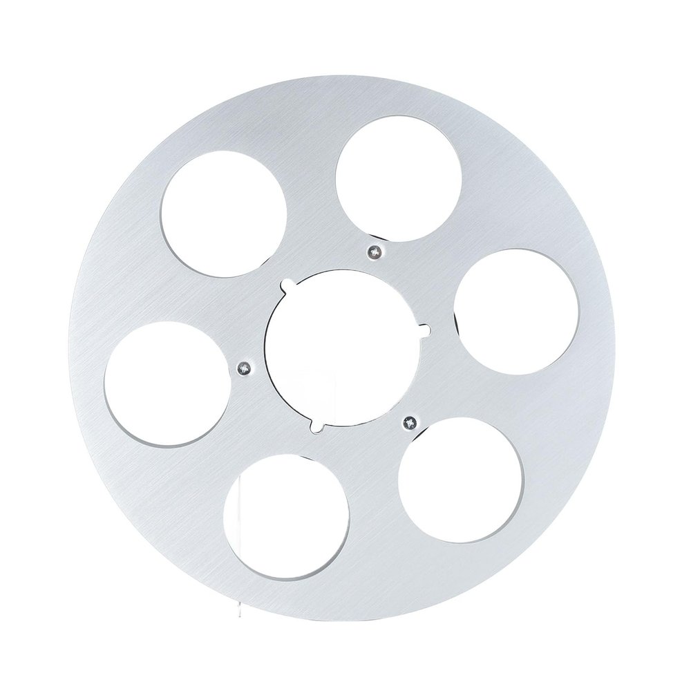 Empty Tape Reel,Low Noise 6 Hole Design Empty Plastic Take Up Reel,Stainless Steel Screws Aluminum Alloy Empty Tape Reel,for Reel to Reel Tape Player (BONKZEBUqhw3zbt9rk-12)