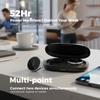 Micool Open-Ear Headphones Bluetooth V5.3, On Ear Headphones Wireless with Earhooks, Ear Clip On Earphones, Sports Headset Bluetooth with 4 Microphones, Noise Cancelling/Long Battery Life view 4