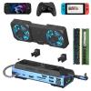 Docking Stations with M.2 NVMe Enclosure 100W Fast Charging 4K@60Hz USB Hub 1000Mbps SD/TF Card Reader for steam Deck Dock/rog Ally Dock/Xbox PS5 Laptop Phone16 Switch Legion go Dock with Fan 10 in 1 view 1