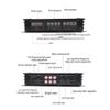 4 Channel Car Stereo Amplifier,Car Amplifier 7800W 4 Channels Class AB Aluminum Alloy Pure Bass Power Amp for DC 12V Truck Boat UTV Motorcycle view 2