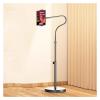 WIGSELBL Gooseneck Tablet Floor Stand,Cell Phone Floor Stand,Tablet Stand Adjustable 360 Degree Roating Floor Stand for iPad,Cell Phone Within 4-13.5 inches(Black,1.5m) view 1